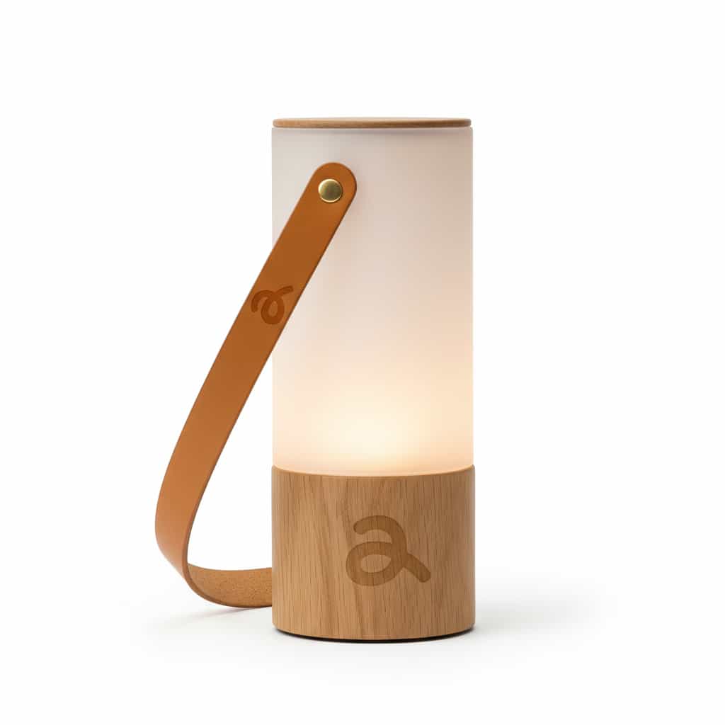 Lampe de jardin publicitaire