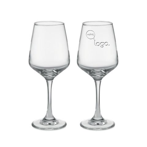 Ensemble de 2 verres à vin personnalisés CHEERS