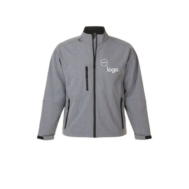 Veste homme zippée softshell personnalisée RELAX