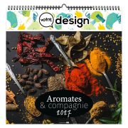 Calendrier spirale personnalisable mosaïques - Thème aromates