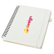 Cahier à spirales Liss A5 à couverture rigide en plastique recyclé