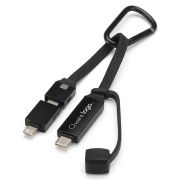 Câble de recharge Algieba 65 W 5-en-1 en aluminium recyclé