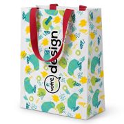 Sac en papier avec anses et pelliculage brillant - 24 x 10 x 32 cm