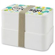 Lunch box MIYO POP plastique recyclé 2x700 ml personnalisable