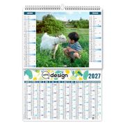 Calendrier personnalisable 6 feuillets spirale - Thème enfants