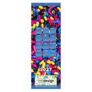 Estampe murale calendrier 12 mois personnalisable - Thème médical