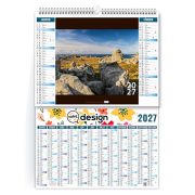Calendrier 6 feuillets personnalisables - Thème îles bretonnes