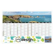 Calendrier bancaire personnalisable en contrecollé - Thème Bretagne