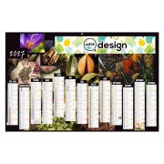 Calendrier bancaire Maxi contrecollé personnalisable 13 mois - Thème aromates