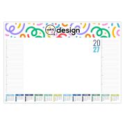 Sous-main de bureau personnalisé 50 cm planning & calendrier