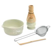 Set Matcha 5 pièces avec bol en céramique et accessoires en bambou-MATCHY