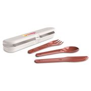 Set de couverts réutilisables personnalisable en plastique PP