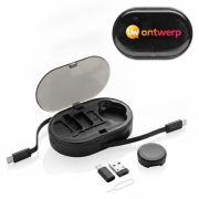 Aanpasbare oplaadset van 60 W van gerecycled RCS-plastic - CHARGEVIX