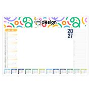 Sous-main personnalisable avec calendrier et feuillets variables 50 cm 