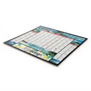 Calendrier bancaire 13 mois illustré personnalisable - Thème tropiques