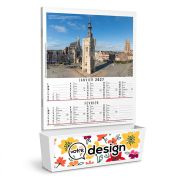 Calendrier personnalisable 6 feuillets  avec vide poche - Thème patrimoine