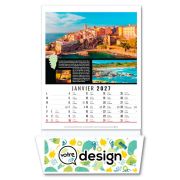 Calendrier personnalisable 12 feuillets avec vide poche - Thème Corse