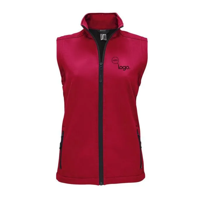 Veste softshell femme sans manche personnalisée RACE BW