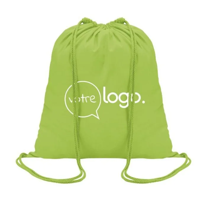 Sac ficelle en coton personnalisé à cordon - GENOVA