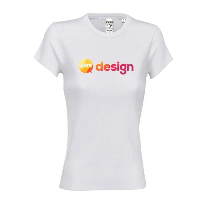 T-shirt femme à manches courtes personnalisable 