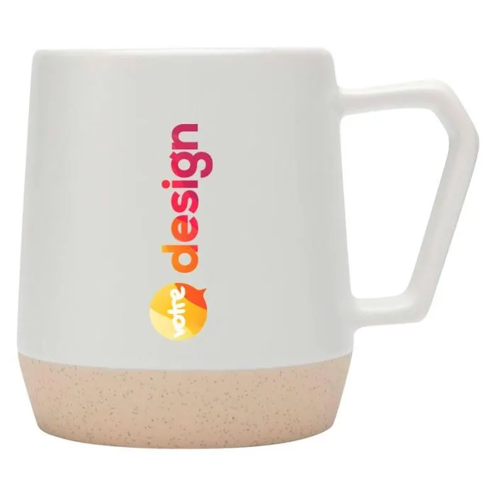 Mug de 300 ml en céramique personnalisé avec finition mate-Dolce