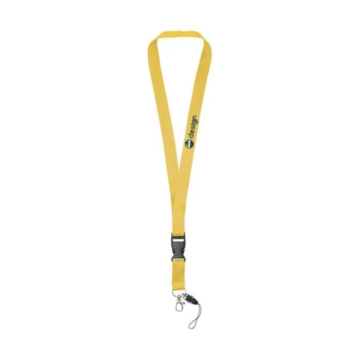 Tour de cou personnalisé avec boucle amovible, porte-téléphone - Sagan
