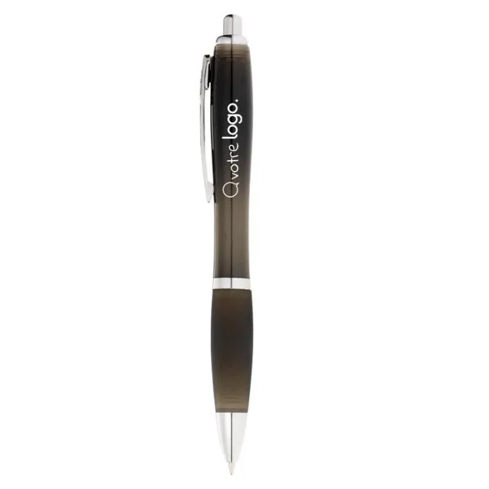 Stylo à bille personnalisé avec grip noir - Nash