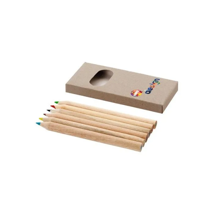 Set de 6 crayons de couleur personnalisé Ayola