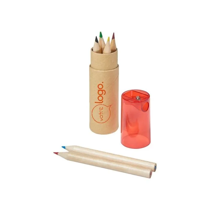 Set personnalisé de 6 crayons de couleur - Kram