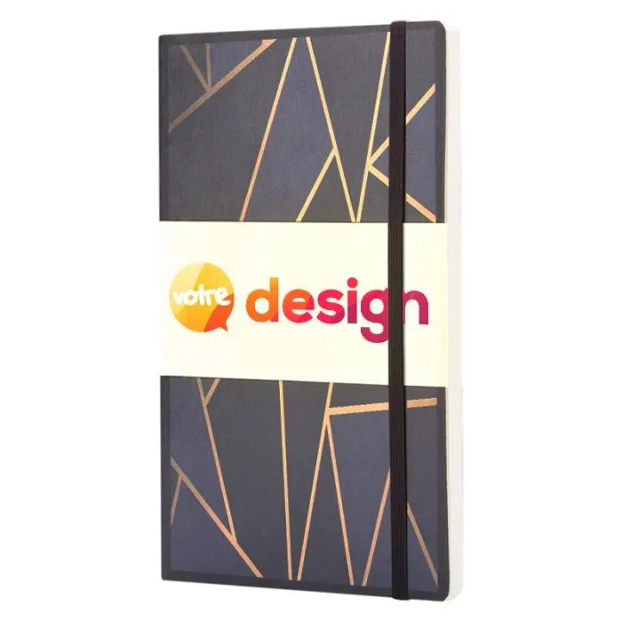 Carnet personnalisé Classic souple 192 pages ivoire avec élastique