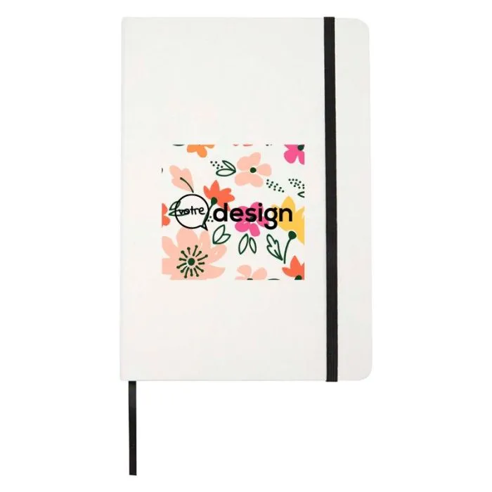 Carnet A5 personnalisé en papier de pierre ligné à couverture rigide-Holm