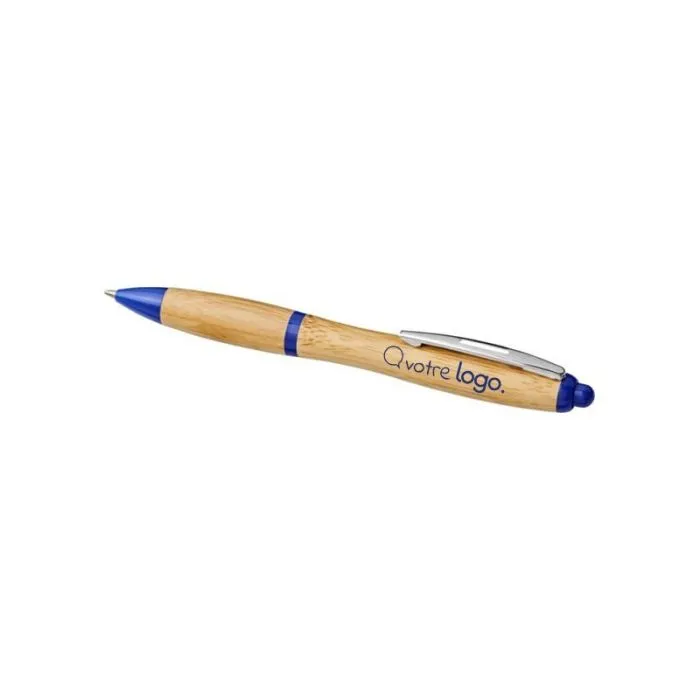 Stylo bille publicitaire en bambou - Nash
