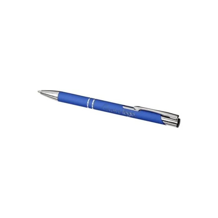 Stylo bille publicitaire rétractable doux au toucher Moneta