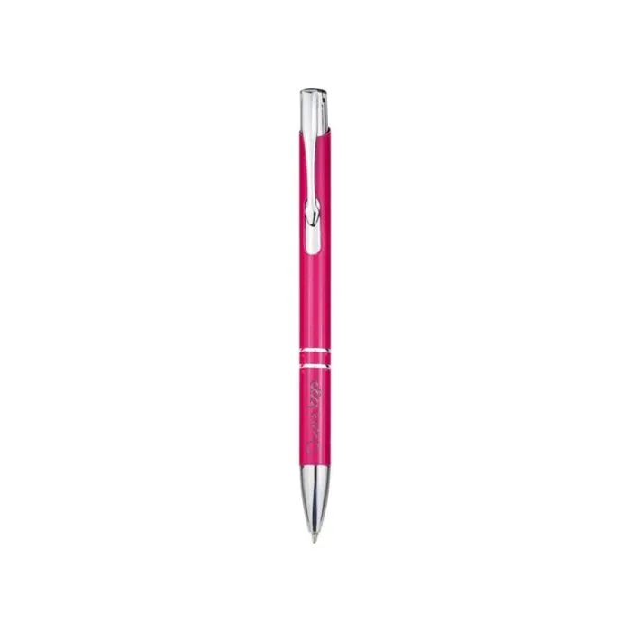 Stylo bille personnalisé rétractable en aluminium Moneta