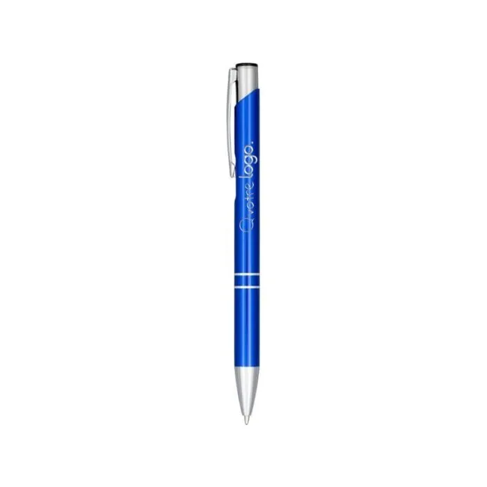 Stylo bille personnalisé rétractable en aluminium anodisé Moneta