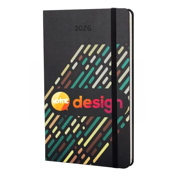 Agenda quotidien Moleskine 2026 personnalisé  12 mois