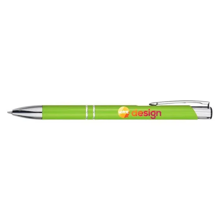 Stylo à bille personnalisé en aluminium recyclé encre bleue-Moneta