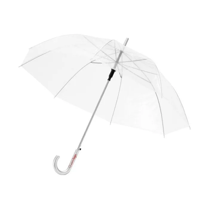 Parapluie personnalisable 23" transparent à ouverture automatique Kate