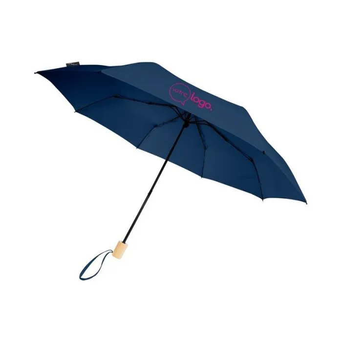 Parapluie personnalisé  21" pliable windproof en PET recyclé Birgit