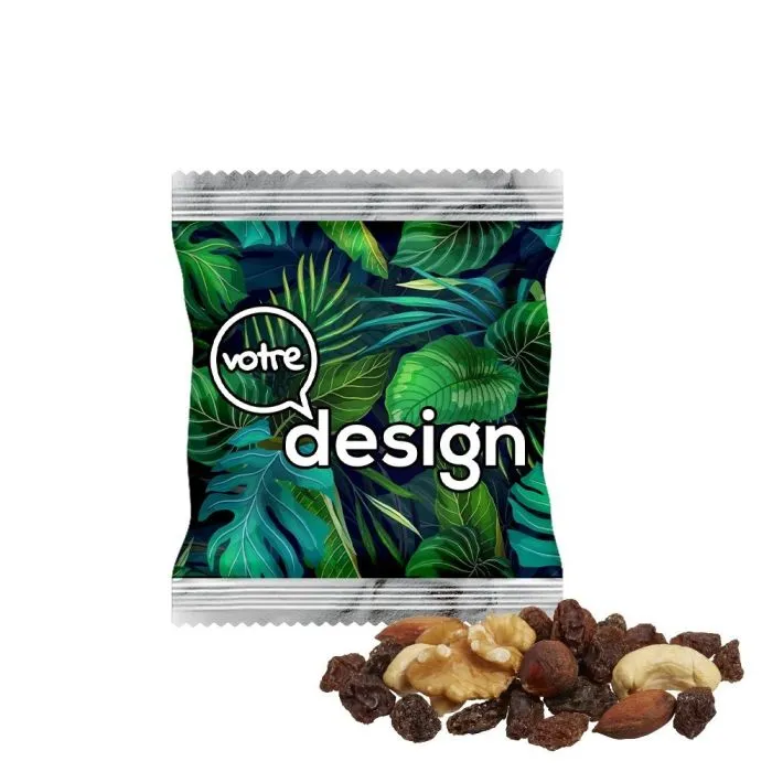 Mélange de fruits secs en sachet personnalisable