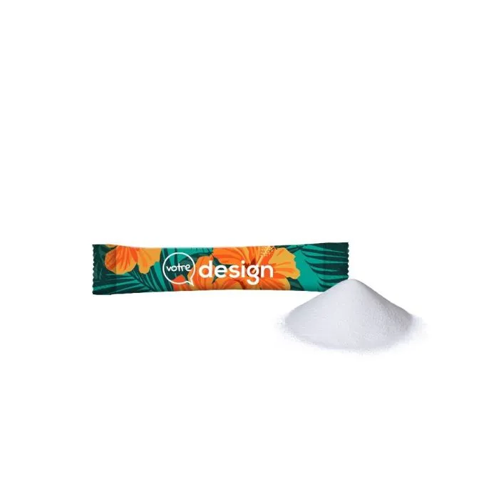 Dosettes de sucre de papier publicitaire