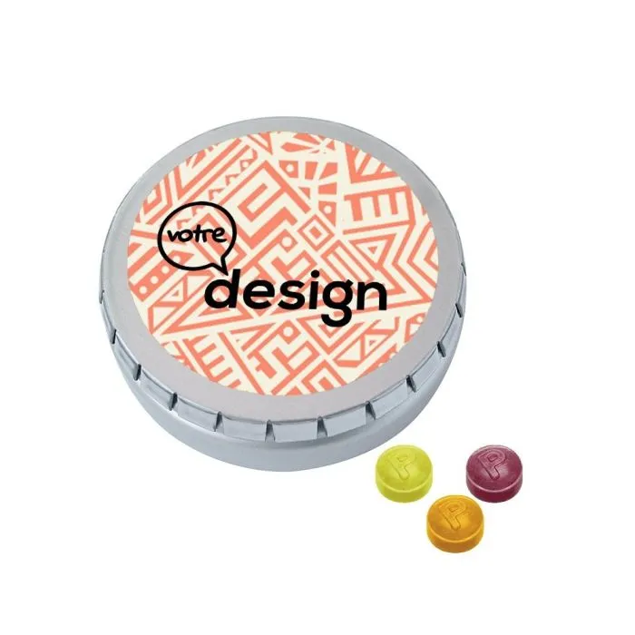 MINI Boîte «Clic-Clac» personnalisable avec bonbons Pulmoll