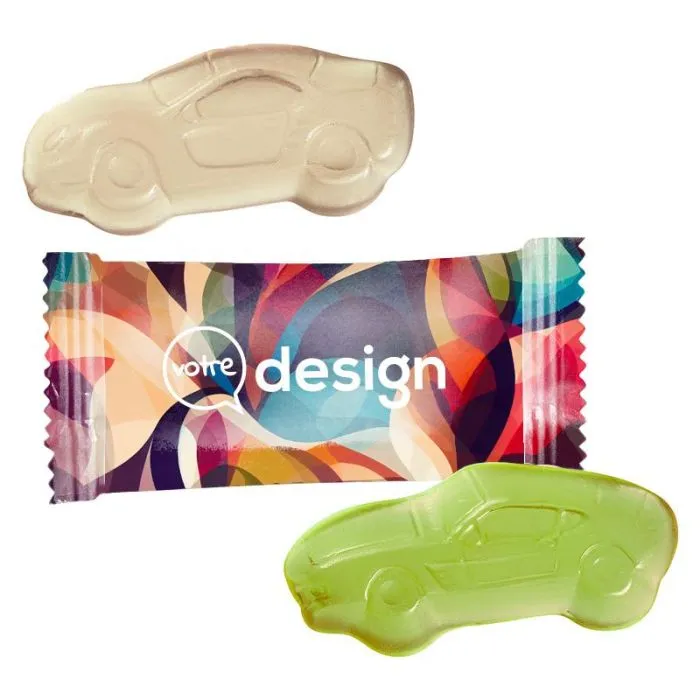 Sachet personnalisé de gommes de fruits arômes naturels 16g