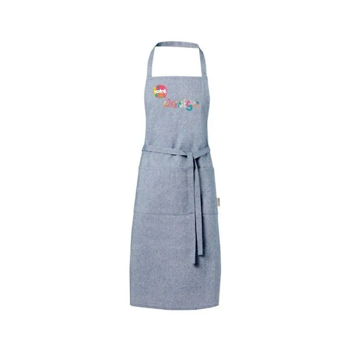 Tablier publicitaire Pheebs en coton recyclé de 200 g/m²