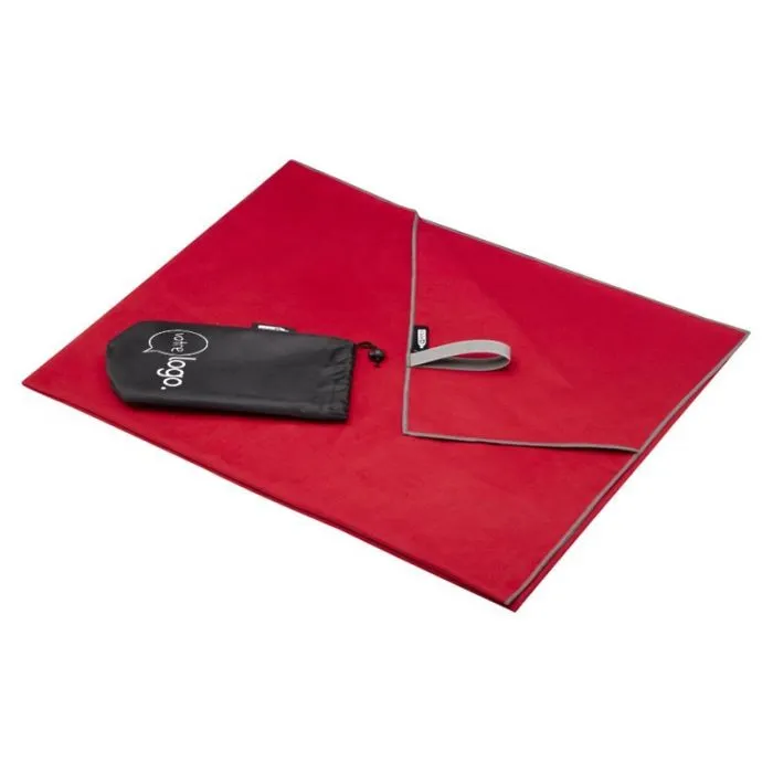 Serviette certifiée GRS ultra-légère publicitaire et à séchage rapide 100 x 180 cm - Pieter