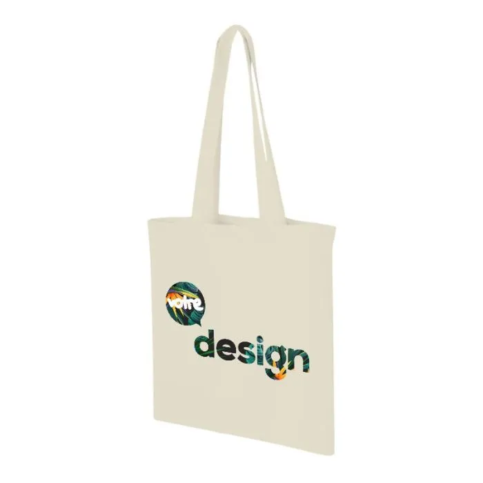Sac shopping personnalisé coton Carolina 100 gr/m² 7L