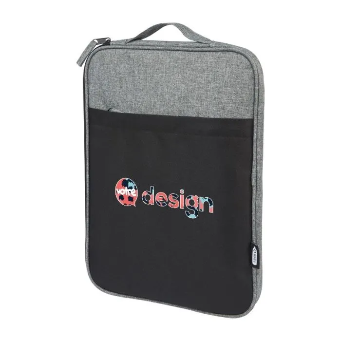 Housse pour ordinateur portable publicitaire 14" recyclé GRS bicolore de 2,5 L - Reclaim