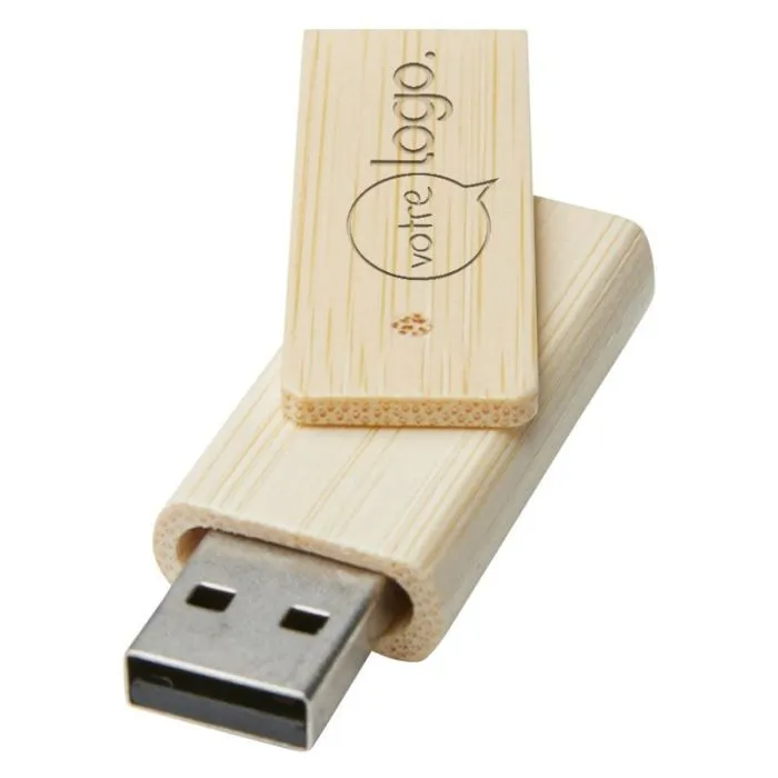 Clé USB personnalisée 8 Go en bambou - Rotate