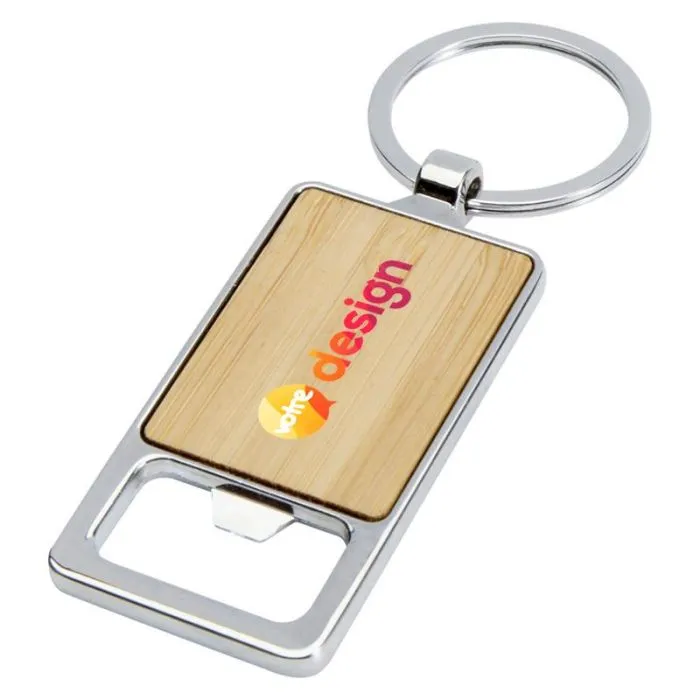 Porte-clés décapsuleur personnalisable en bambou - Snapper