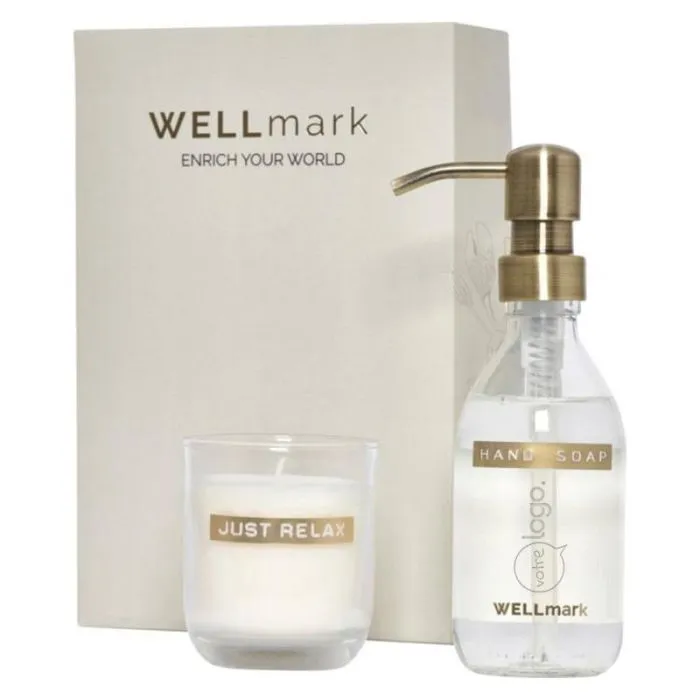 Coffret Savon et bougie personnalisable Wellmark Discovey